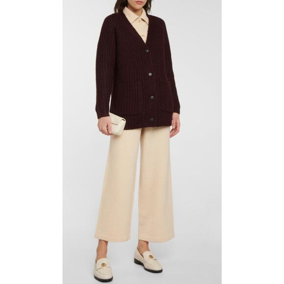 Vince Wool Blend Wide Leg Pants Cropped Oatmeal Beige Cozy Comfy Stretch… - Picture 1 of 13